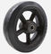 10&quot; X 2-1/2&quot; Rubber On Cast Iron Wheel With Roller Bearing