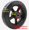 10&quot; X 2-1/2&quot; Rubber On Cast Iron Wheel With Roller Bearing